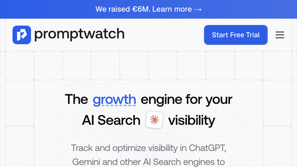 Promptwatch homepage screenshot